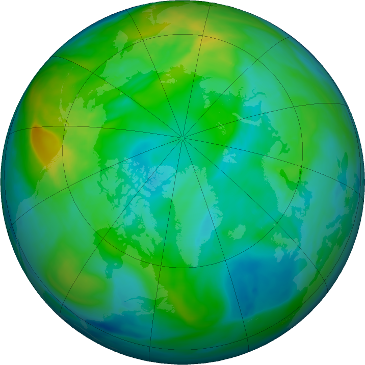 Arctic ozone map for 12 November 2021